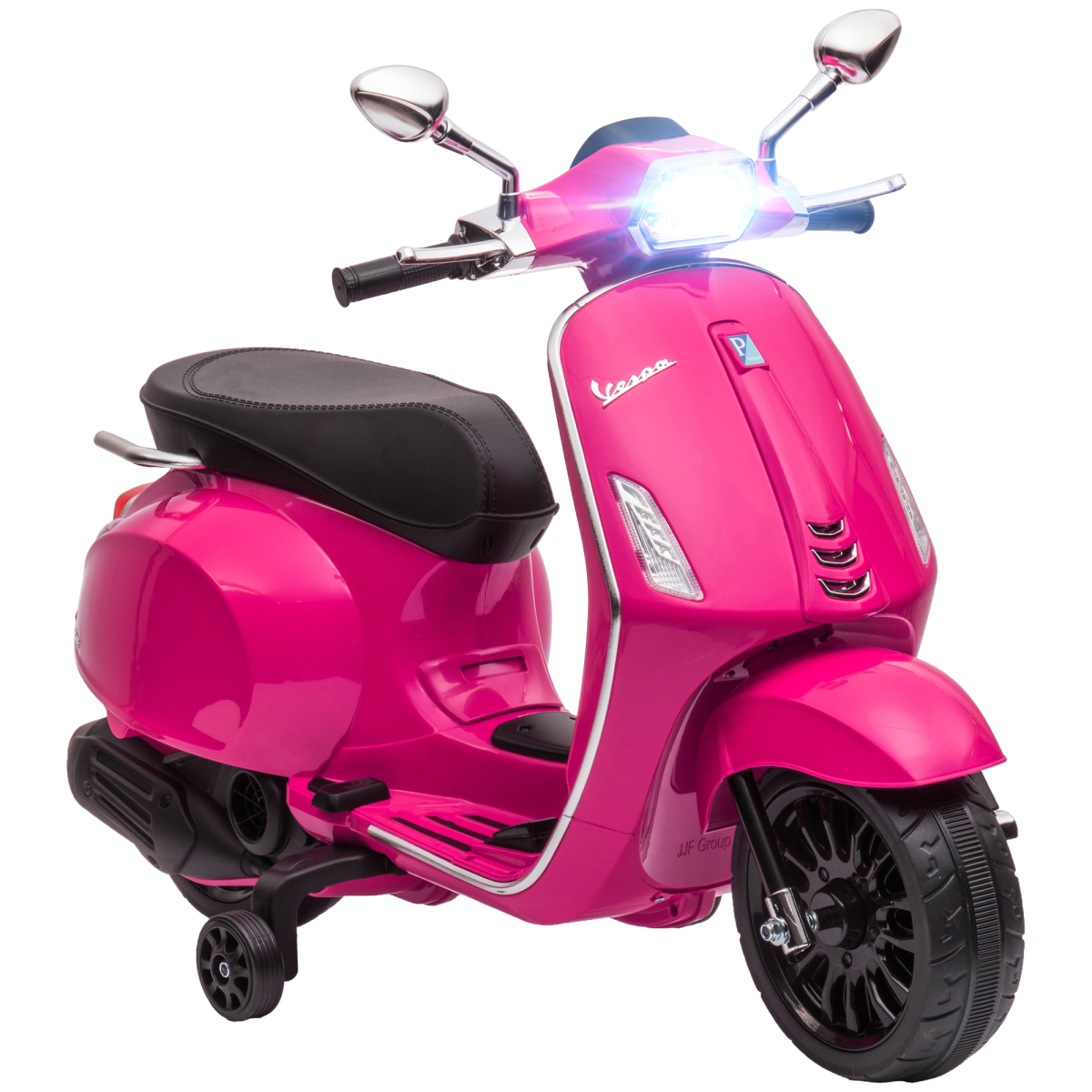 cortex-london-camden-vespa-licensed-pink-12v-kids-electric-motorbike-training-wheels