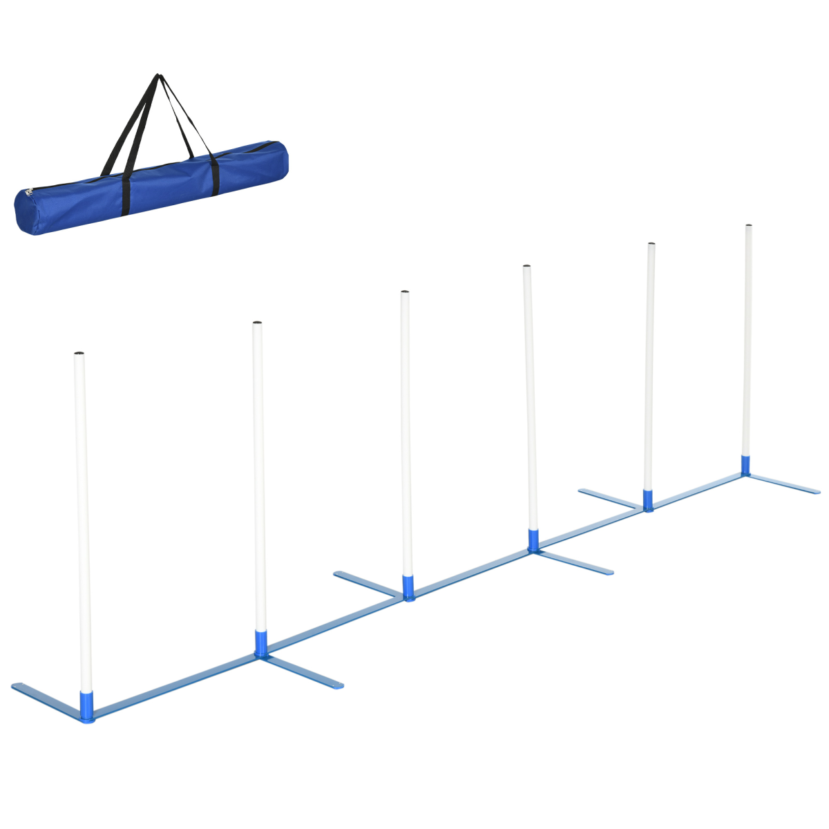cortex-london-windsor-dog-weave-pole-agility-training-set-six-poles-storage-bag