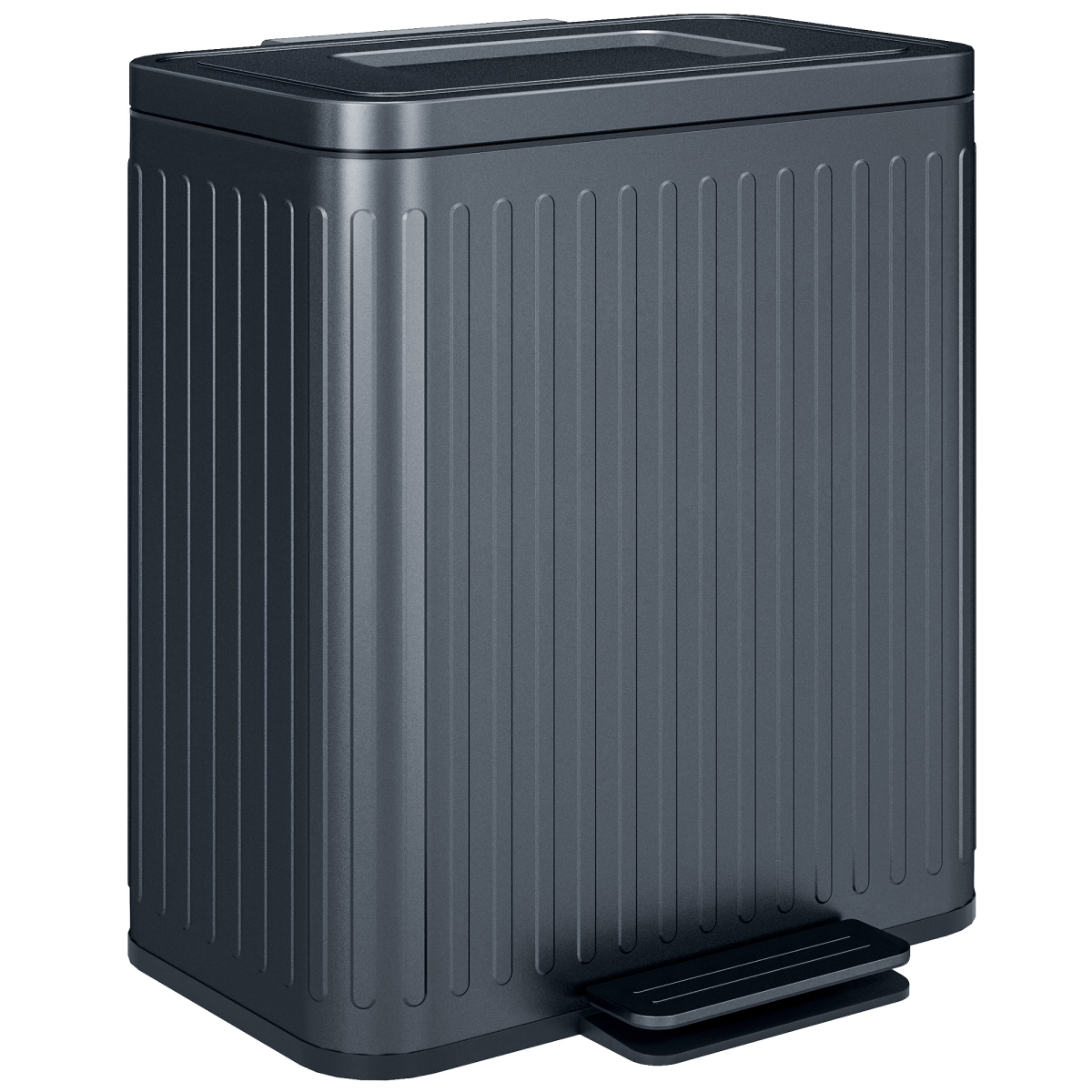 cortex-london-windsor-double-20l-pedal-rubbish-bin-black