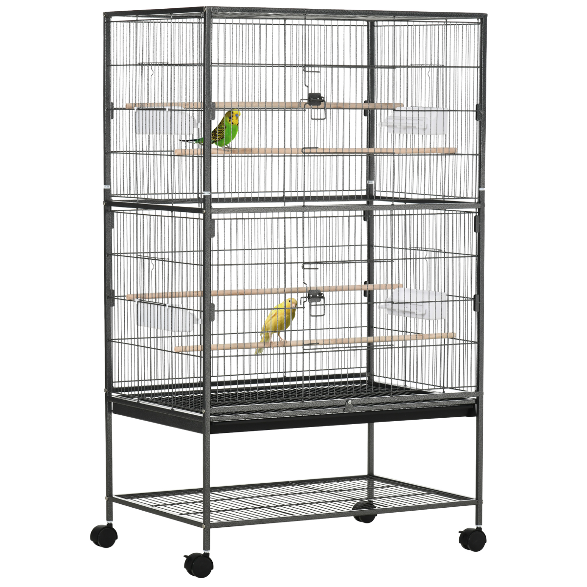 cortex-london-windsor-bird-aviary-cage-rolling-stand-grey