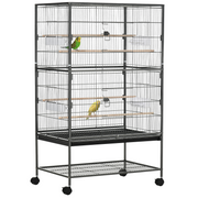 cortex-london-windsor-bird-aviary-cage-rolling-stand-grey