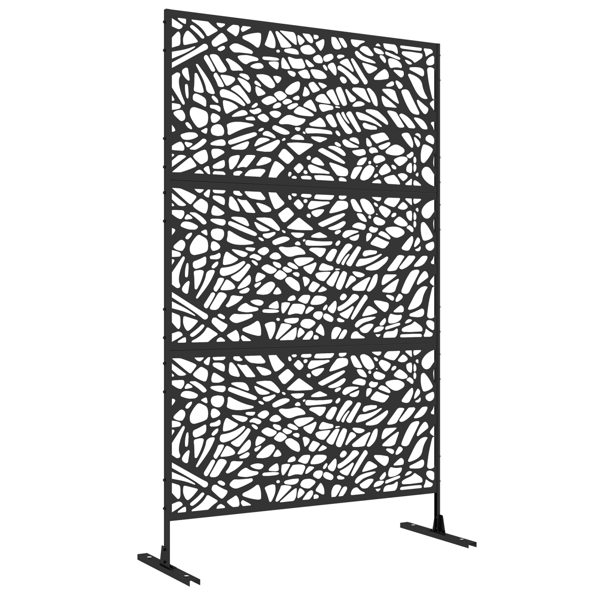 cortex-london-york-twisted-line-steel-outdoor-privacy-screen-black