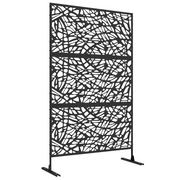 cortex-london-york-twisted-line-steel-outdoor-privacy-screen-black
