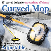 Adjustable Telescopic Car Wash Brush Kit Mop Long Handle Vehicle Cleaning Tool