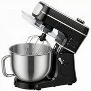 HOMCOM Stand Mixer, 6L 1400W Tilt-Head Food Mixer with 11 Speeds, Pulse & Fermentation Function, LED Display, Black