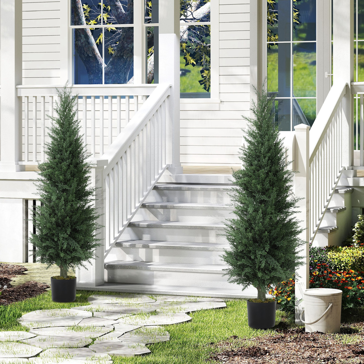cortex-london-canterbury-artificial-cypress-trees-set-of-two-green-pp-cement-pots
