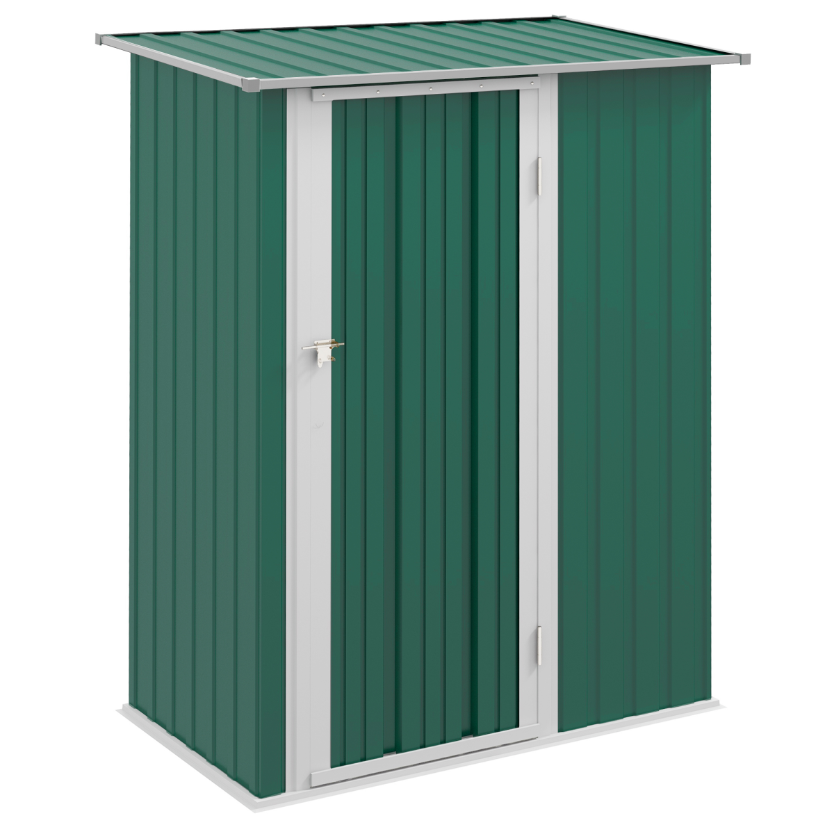 cortex-london-windsor-steel-garden-shed-sloped-roof-green