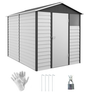 cortex-london-windsor-9x6-galvanised-steel-garden-shed-white-dark-grey