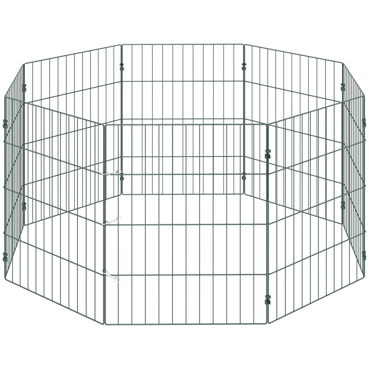 PawHut 8 Panel Pet Playpen for Small Dogs Indoor Outdoor 60 cm Height