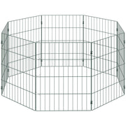 PawHut 8 Panel Pet Playpen for Small Dogs Indoor Outdoor 60 cm Height