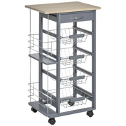 cortex-london-york-kitchen-island-trolley-dark-grey-four-baskets-two-side-racks-drawer
