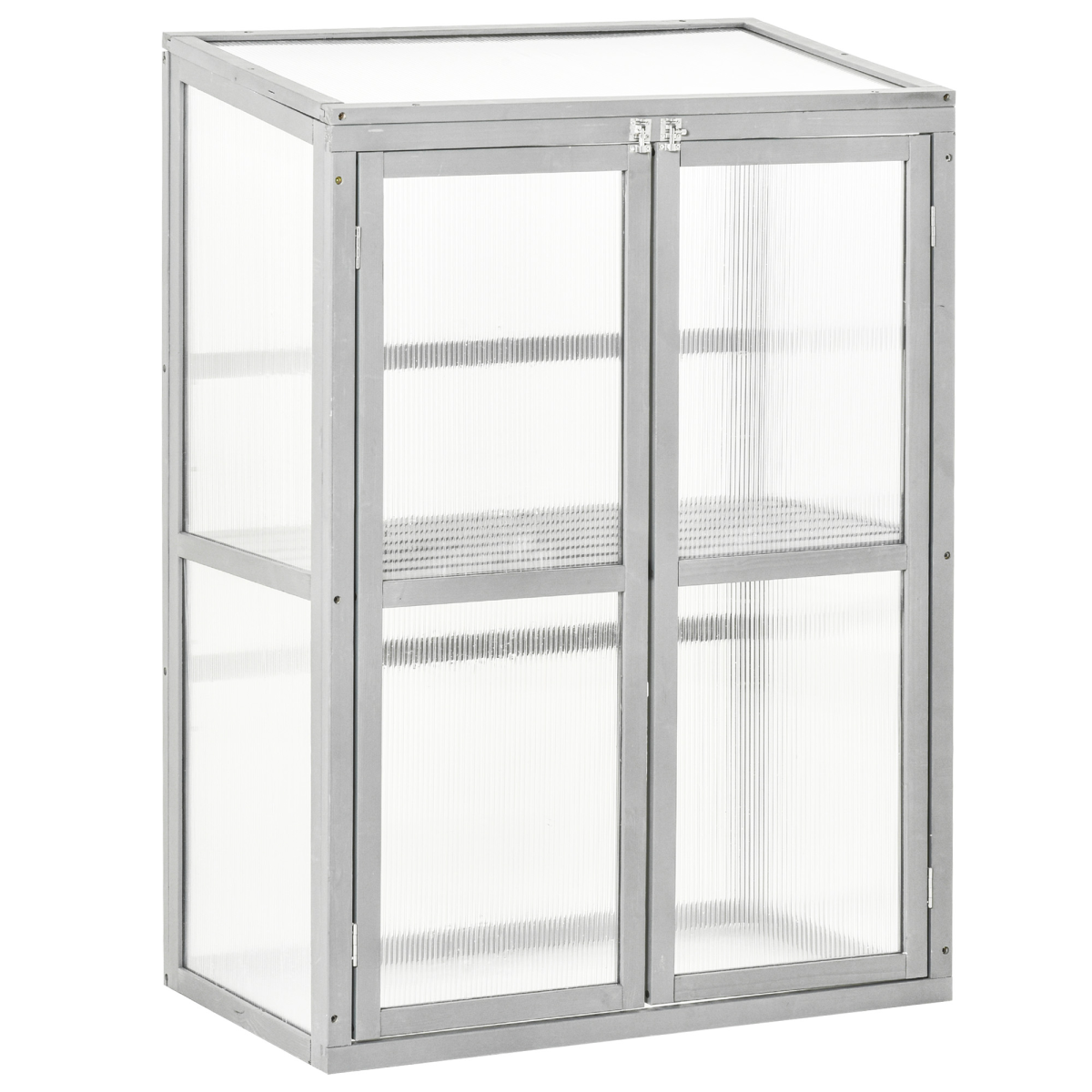 cortex-london-kensington-wooden-cold-frame-greenhouse-grey-polycarbonate-panels