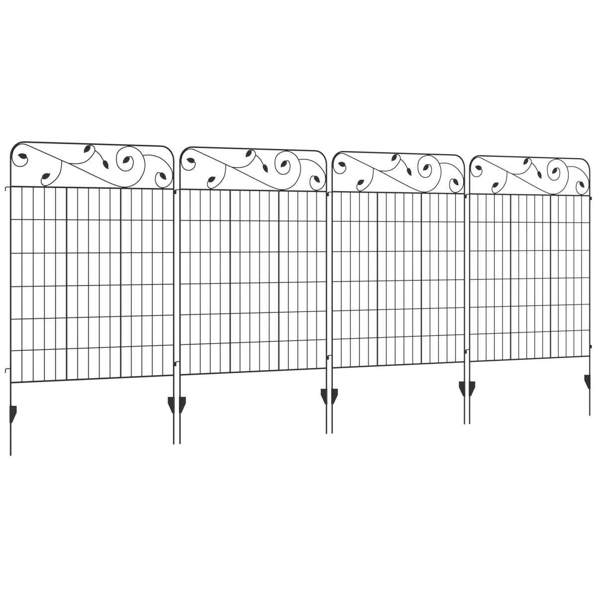 cortex-london-windsor-vine-garden-border-fence-panels-set-of-4