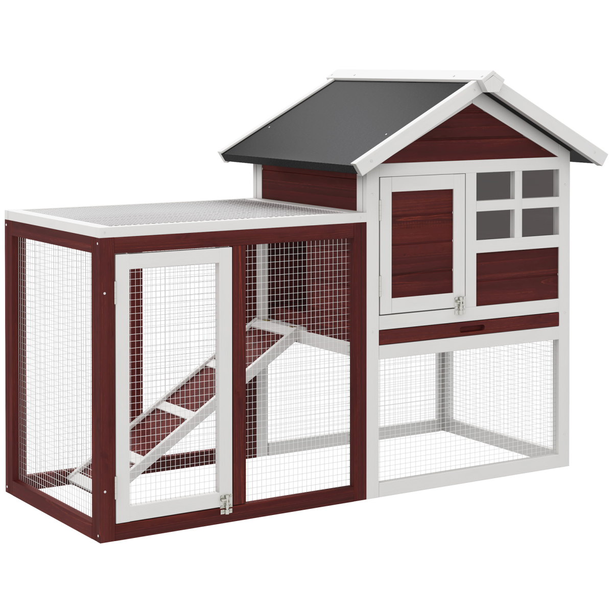 cortex-london-york-rabbit-hutch-solid-fir-wood-ramp-slide-out-tray