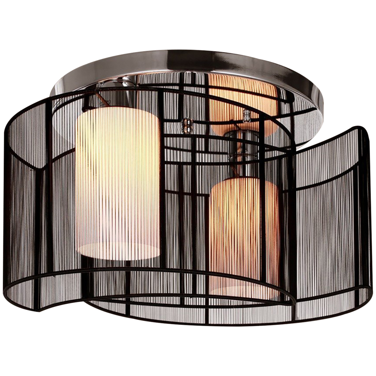 cortex-london-york-chrome-black-fabric-chandelier-40-25h-cm