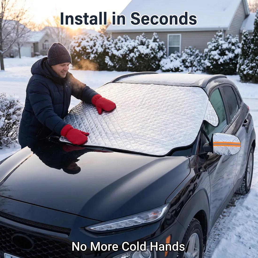 Car Windscreen Windshield Frost Ice Snow Cover Window Mirror Protector