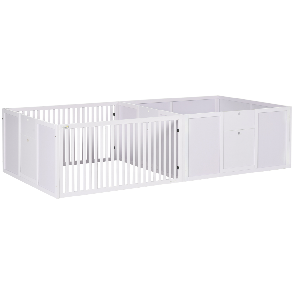 cortex-london-windsor-seven-panel-indoor-puppy-pen-white-pinewood-mdf-three-doors