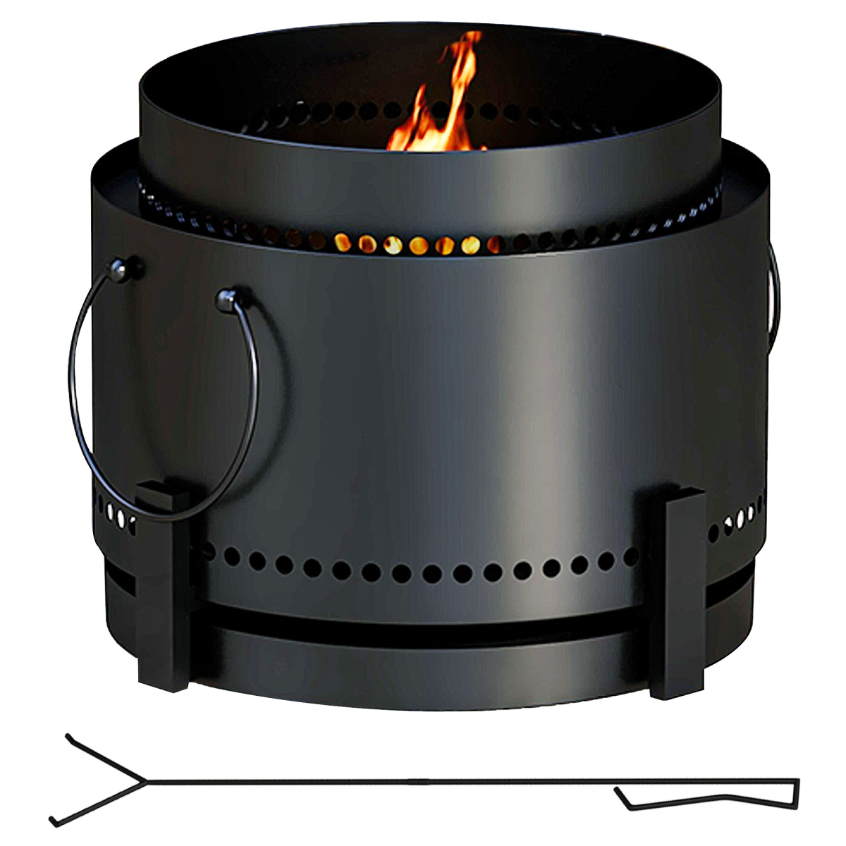cortex-london-windsor-smokeless-wood-burning-metal-fire-pit-37cm-black