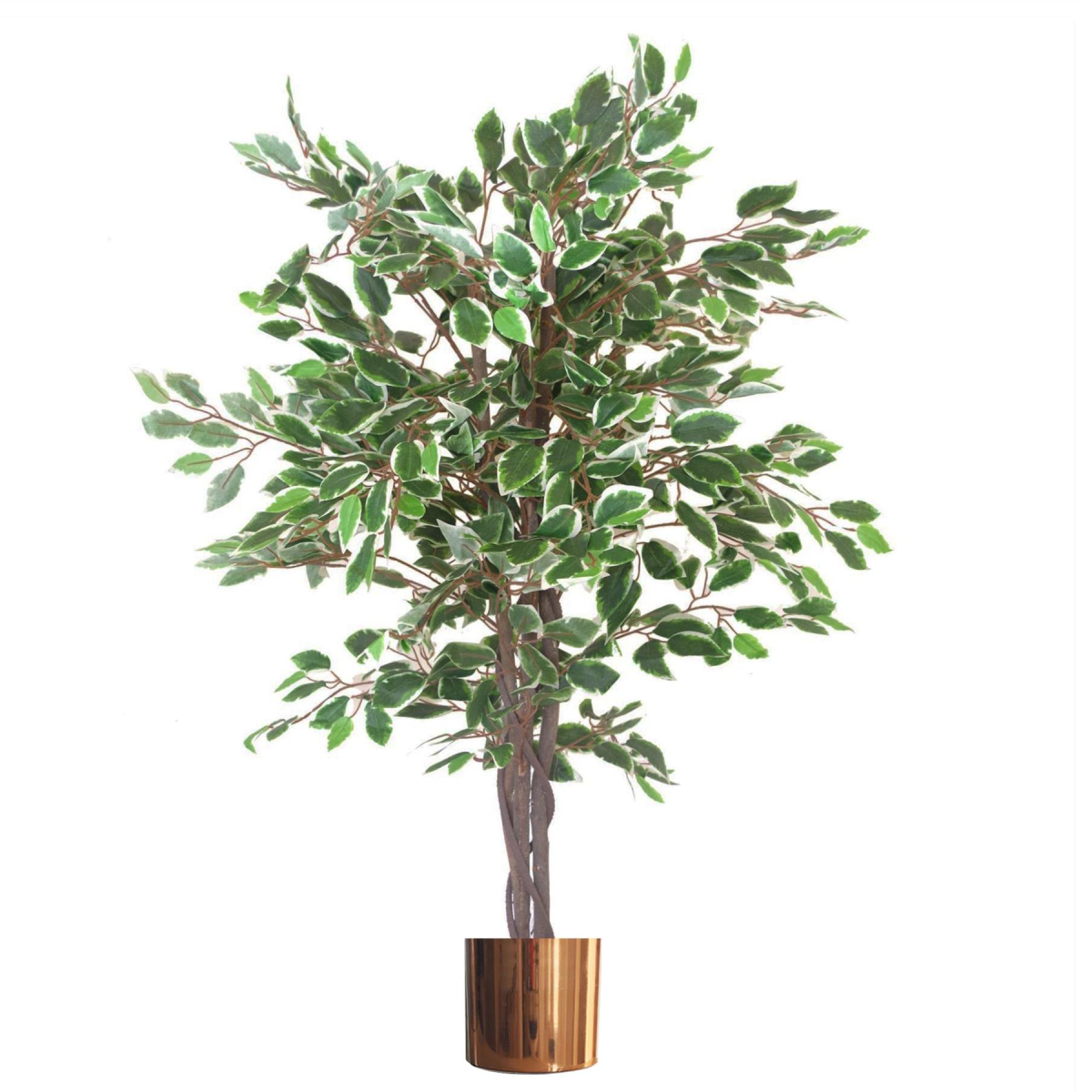 cortex-london-windsor-130cm-white-edge-ficus-artificial-tree-copper-metal-planter