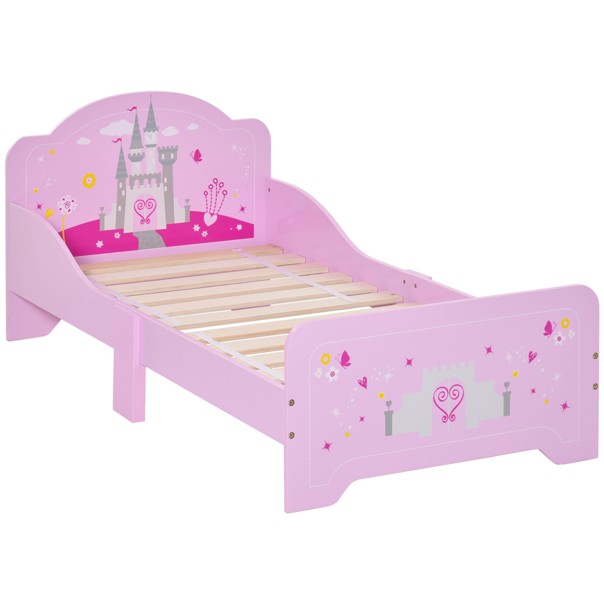 cortex-london-windsor-princess-castle-kids-bed-pink-side-rails-slats
