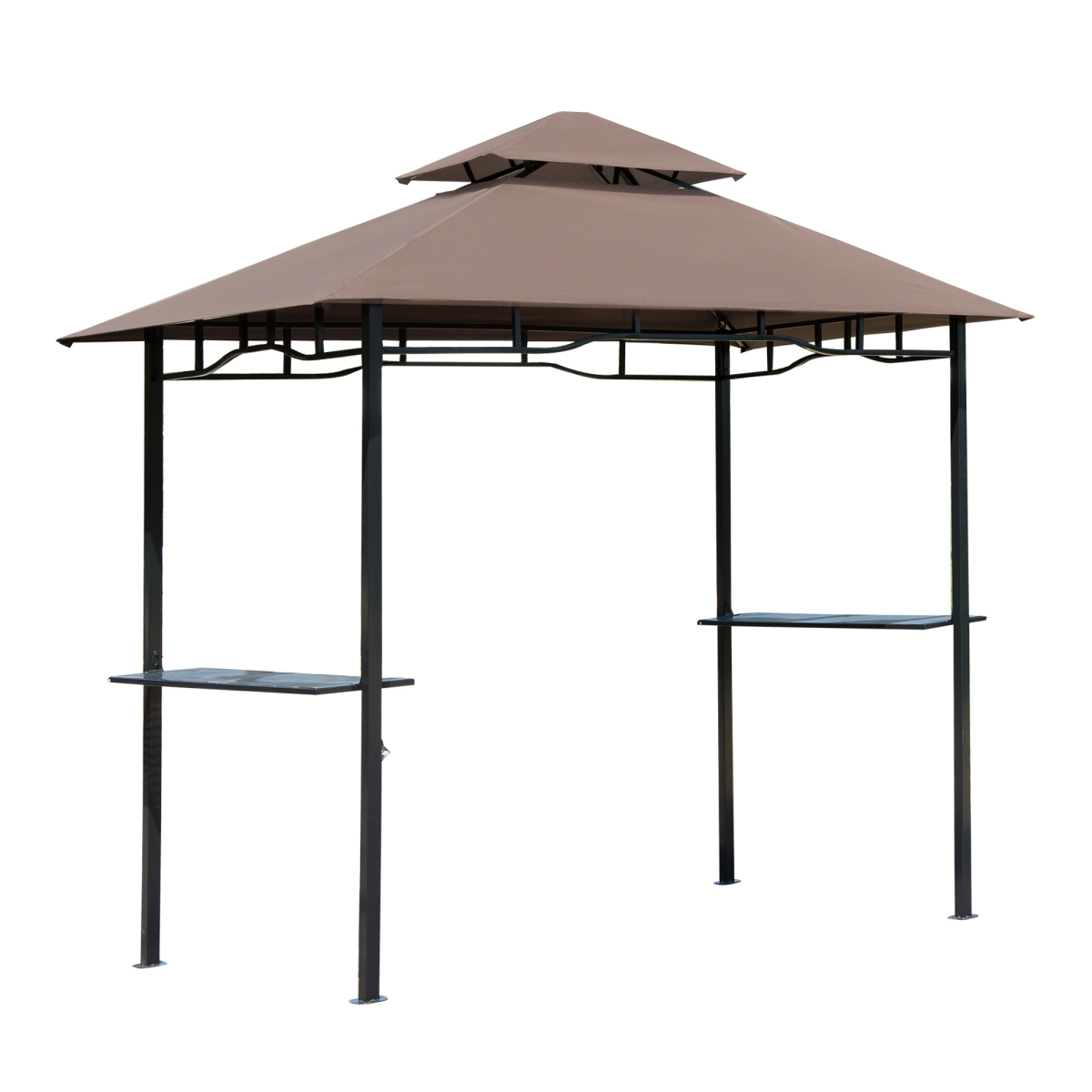 cortex-london-windsor-8ft-double-tier-bbq-grill-gazebo-canopy-coffee