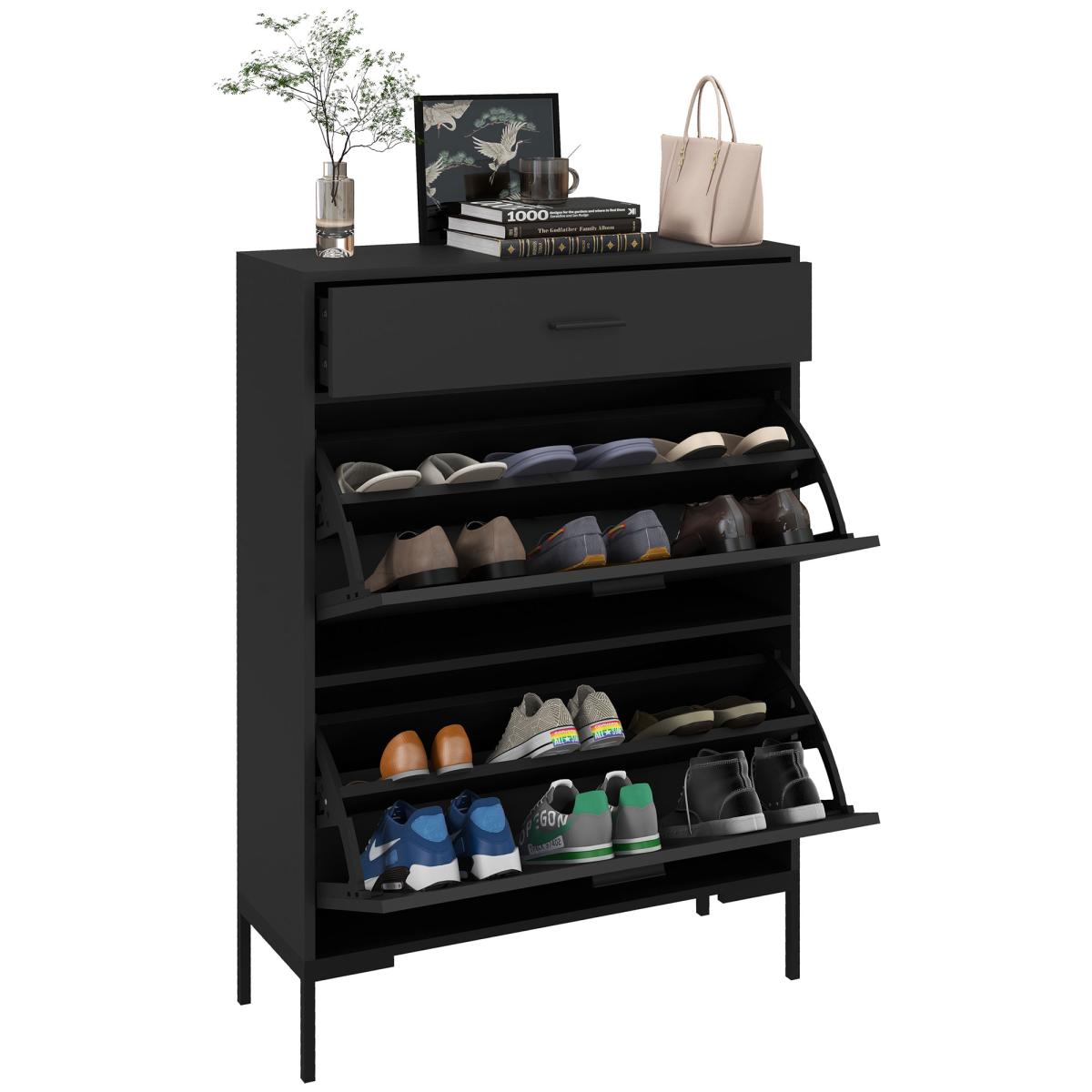 cortex-london-windsor-black-shoe-storage-cabinet-two-flip-drawers