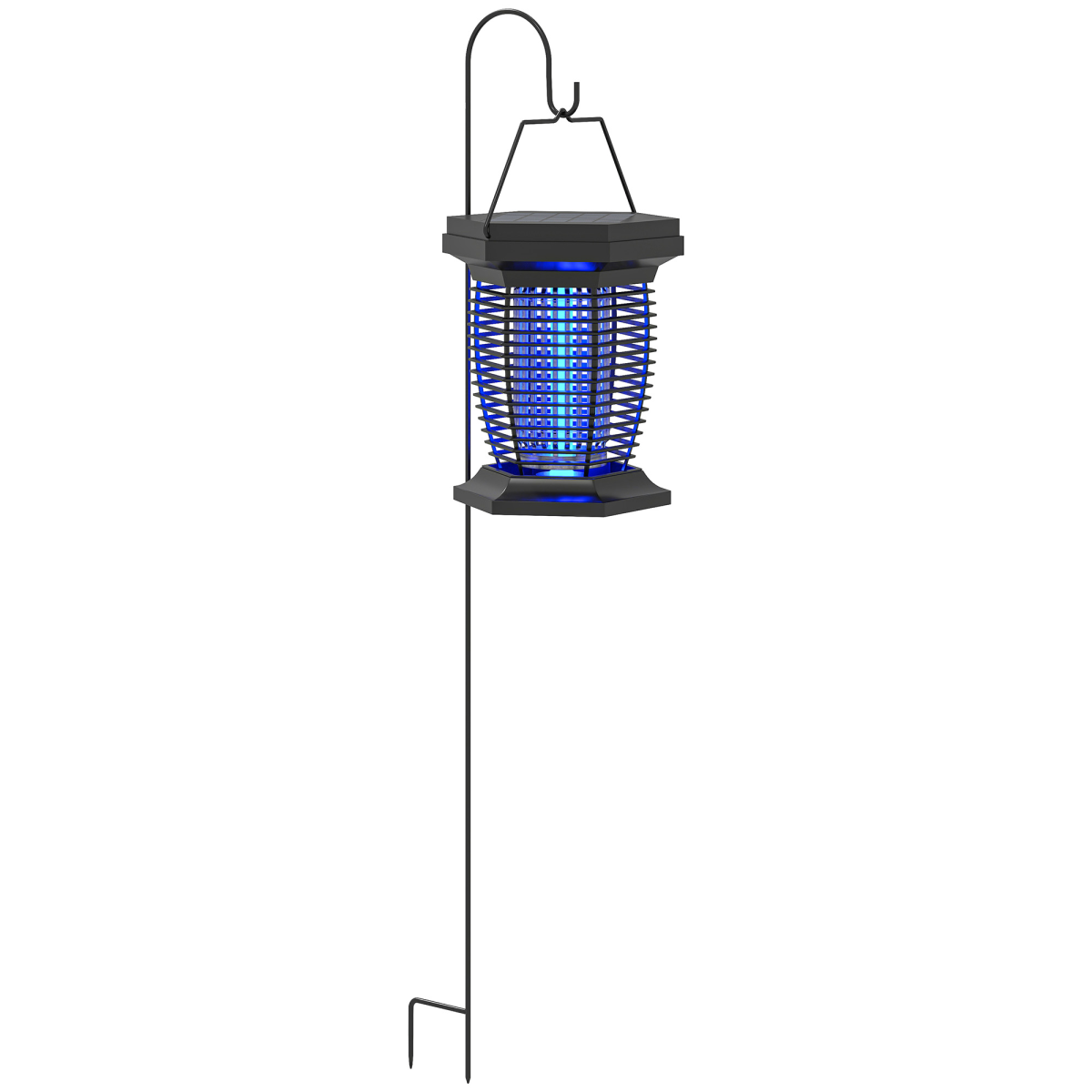 cortex-london-yorkminster-electric-fly-zapper-uav-light-hanging-garden-lantern-black