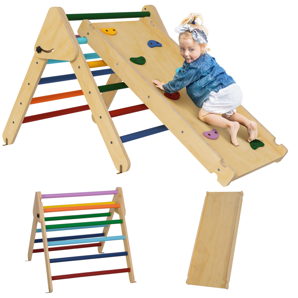 cortex-london-windsor-wooden-indoor-pikler-triangle-slide-set