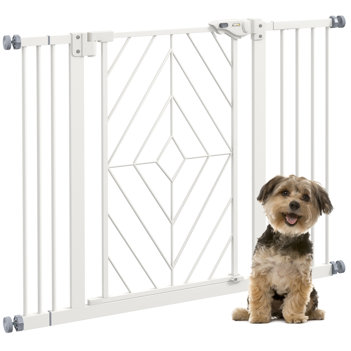 cortex-london-windsor-pressure-fit-dog-safety-gate-auto-closing-white-steel-74-to-100cm