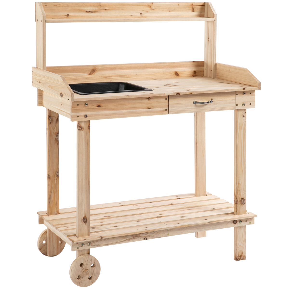 cortex-london-york-wooden-potting-bench-sink-drawer-wheels-92x45x119cm