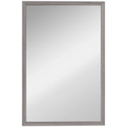 HOMCOM Wall Bathroom Mirror, 40 x 60 cm Wall-Mounted Mirror for Living Room, Bedroom, Hallway, Grey