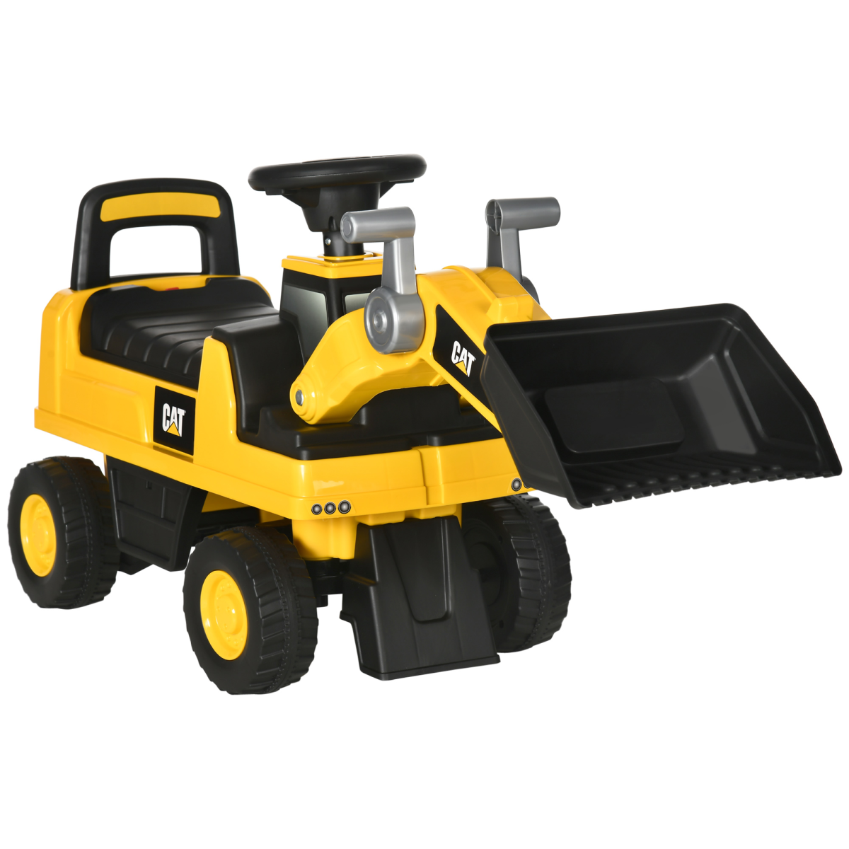 cortex-london-windsor-cat-licensed-kids-construction-ride-on-tractor-manual-shovel
