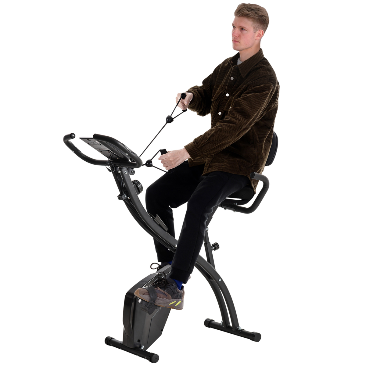 cortex-london-windsor-2-in-1-upright-exercise-bike-black