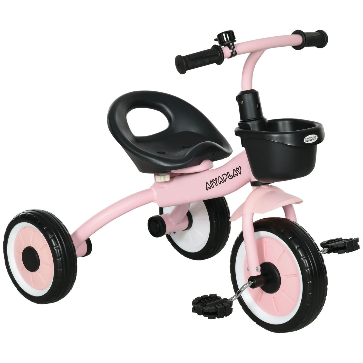 cortex-london-windsor-kids-tricycle-pink-adjustable-seat-basket-bell