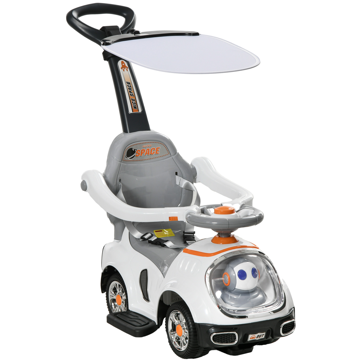 cortex-london-windsor-robot-3-in-1-ride-on-push-car-white