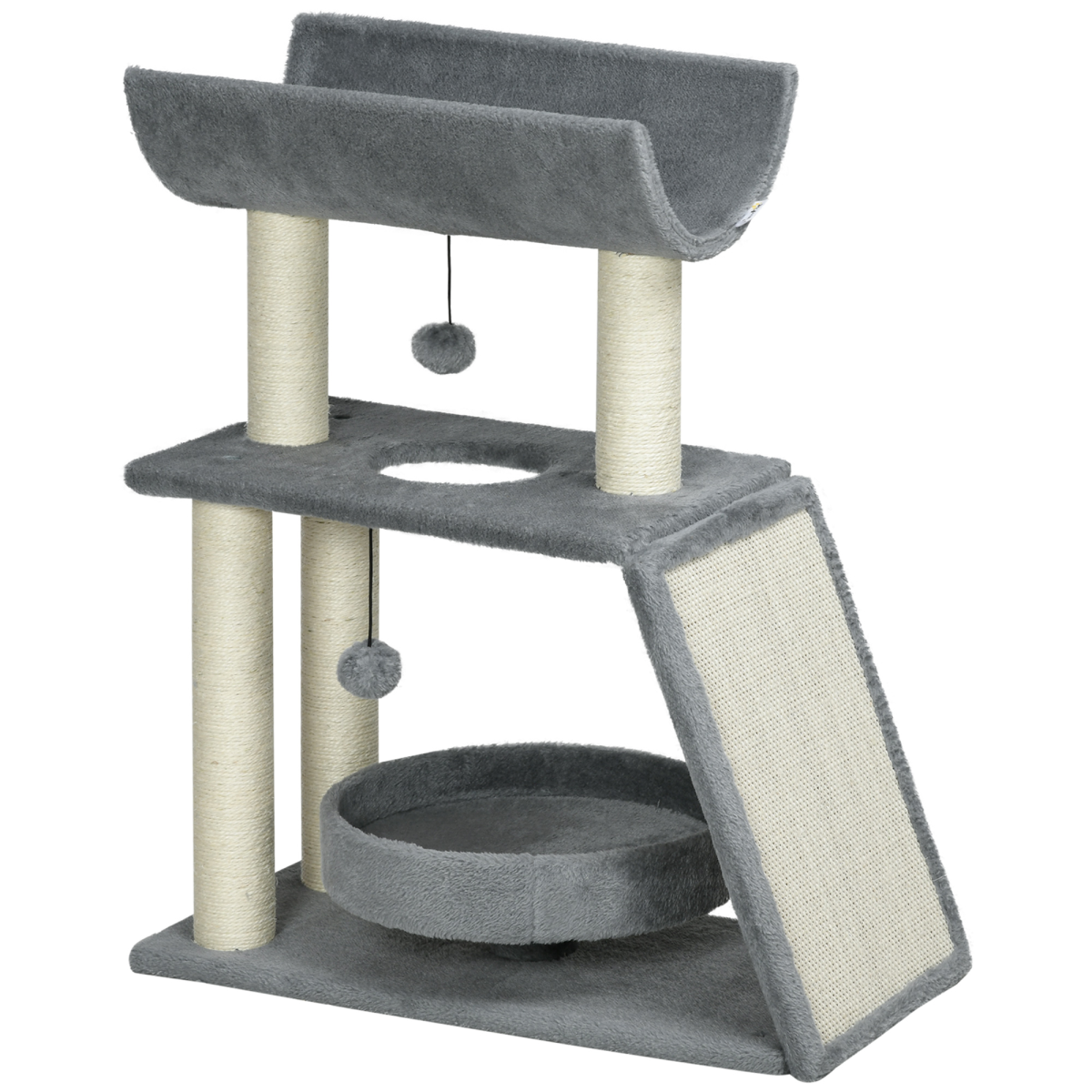 cortex-london-york-light-grey-cat-tree-tower-scratching-posts-pad-toy-ball