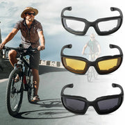 3 Pair Motorcycle Biker Riding Glasses Anti UV Wind Resistant Padded Sunglasses