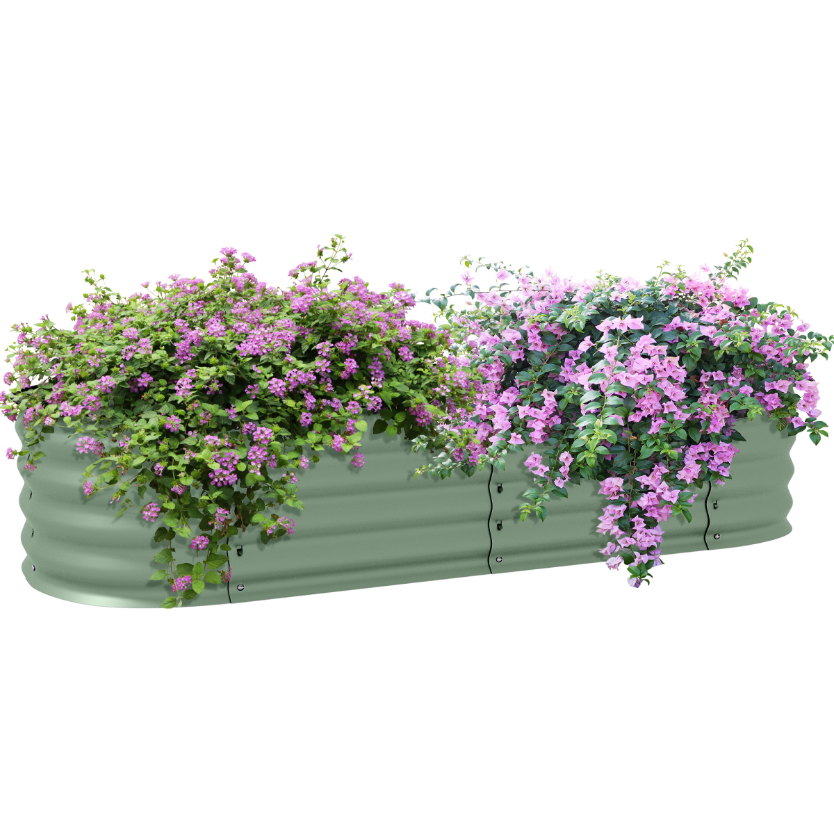 cortex-london-kew-green-galvanised-steel-raised-garden-bed-planter