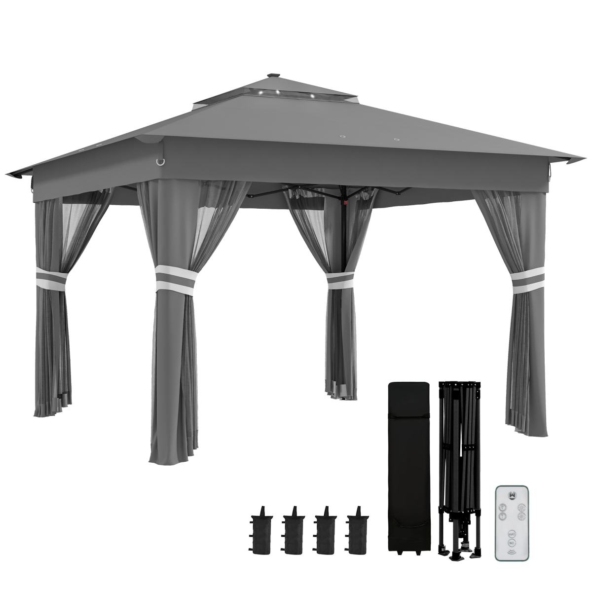cortex-london-windsor-solar-led-pop-up-gazebo-grey