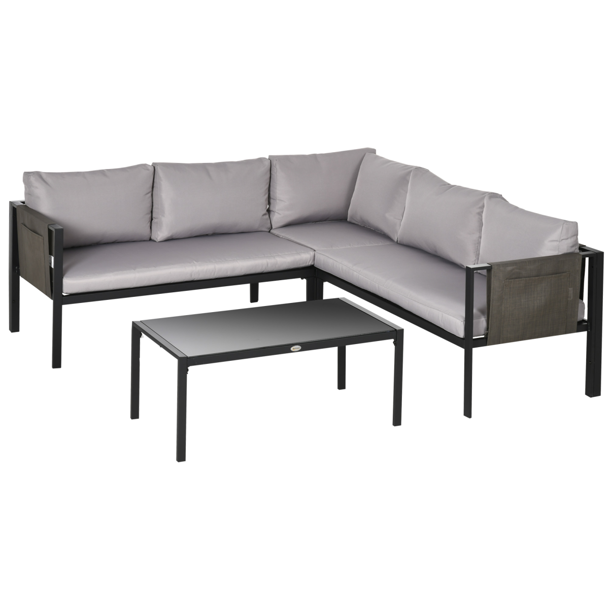 cortex-london-windsor-light-grey-four-piece-garden-furniture-set-mesh-pocket