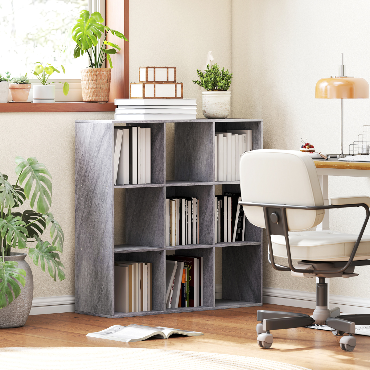 cortex-london-york-marble-grey-nine-compartment-book-storage-cabinet
