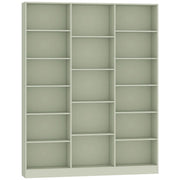 HOMCOM Bookcase with Open Storage, 6-Tier Bookshelf with Anti-Tipping Hardware, Light Green