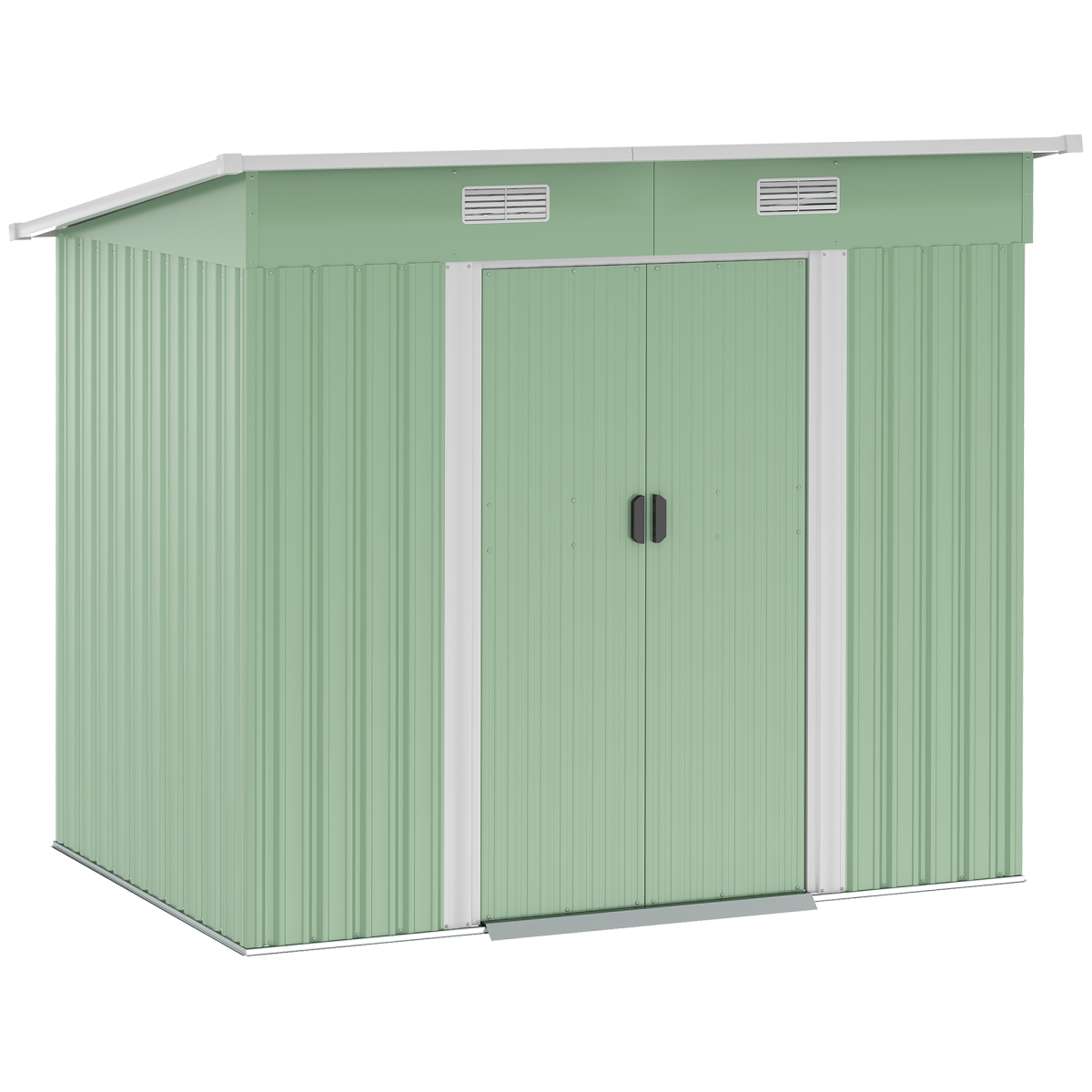 cortex-london-windsor-green-metal-garden-storage-shed