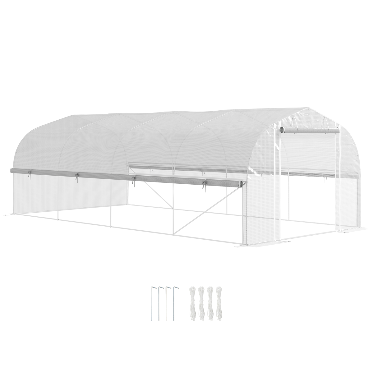 cortex-london-windsor-polytunnel-greenhouse-white-roll-up-sidewalls-mesh-door