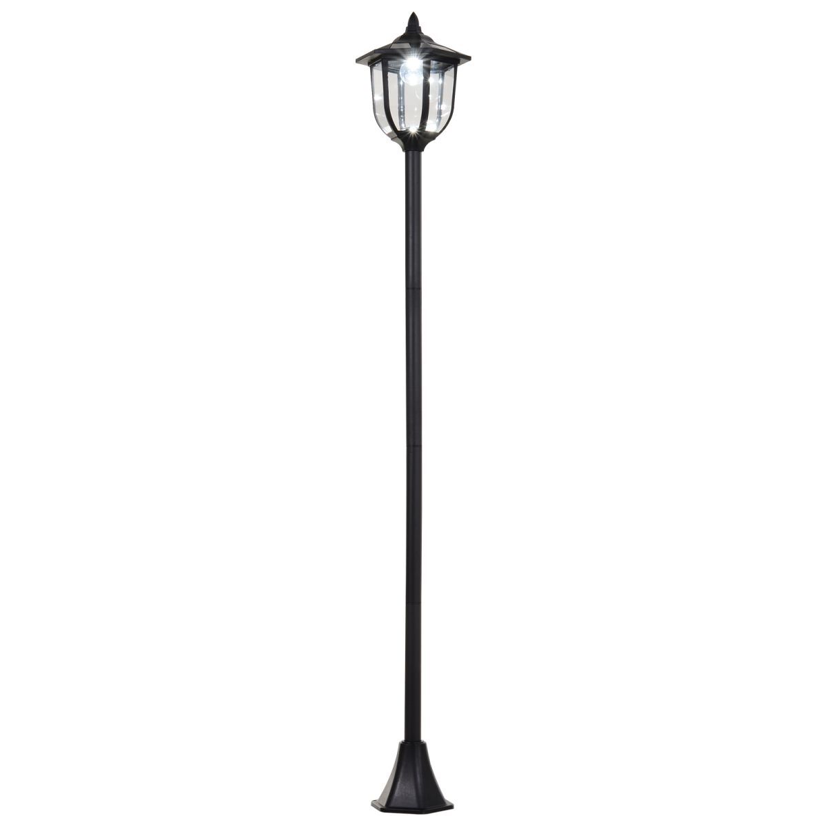 cortex-london-bath-solar-led-garden-lamp-post-black