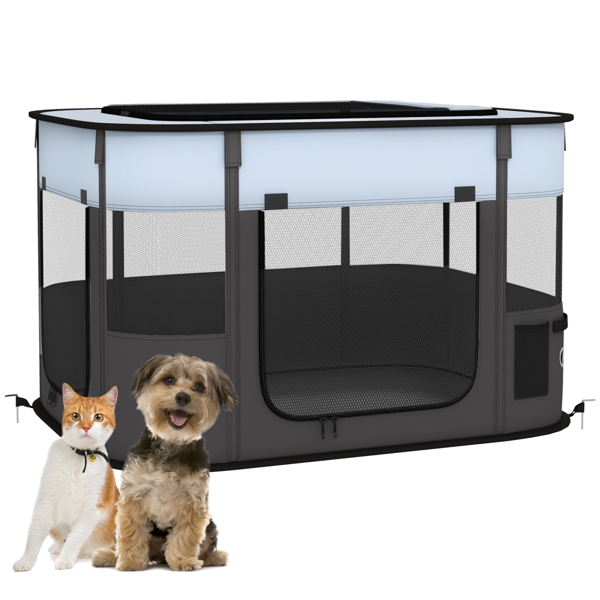 cortex-london-windsor-portable-small-pet-playpen-grey