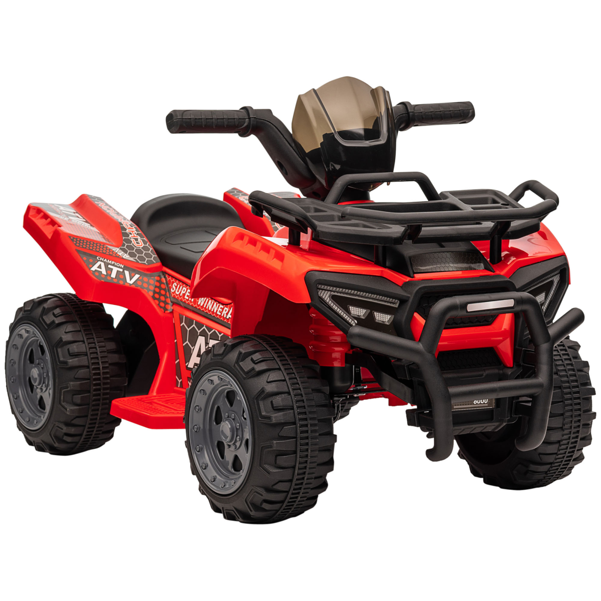 cortex-london-windsor-red-6v-kids-electric-ride-on-quad-bike-atv
