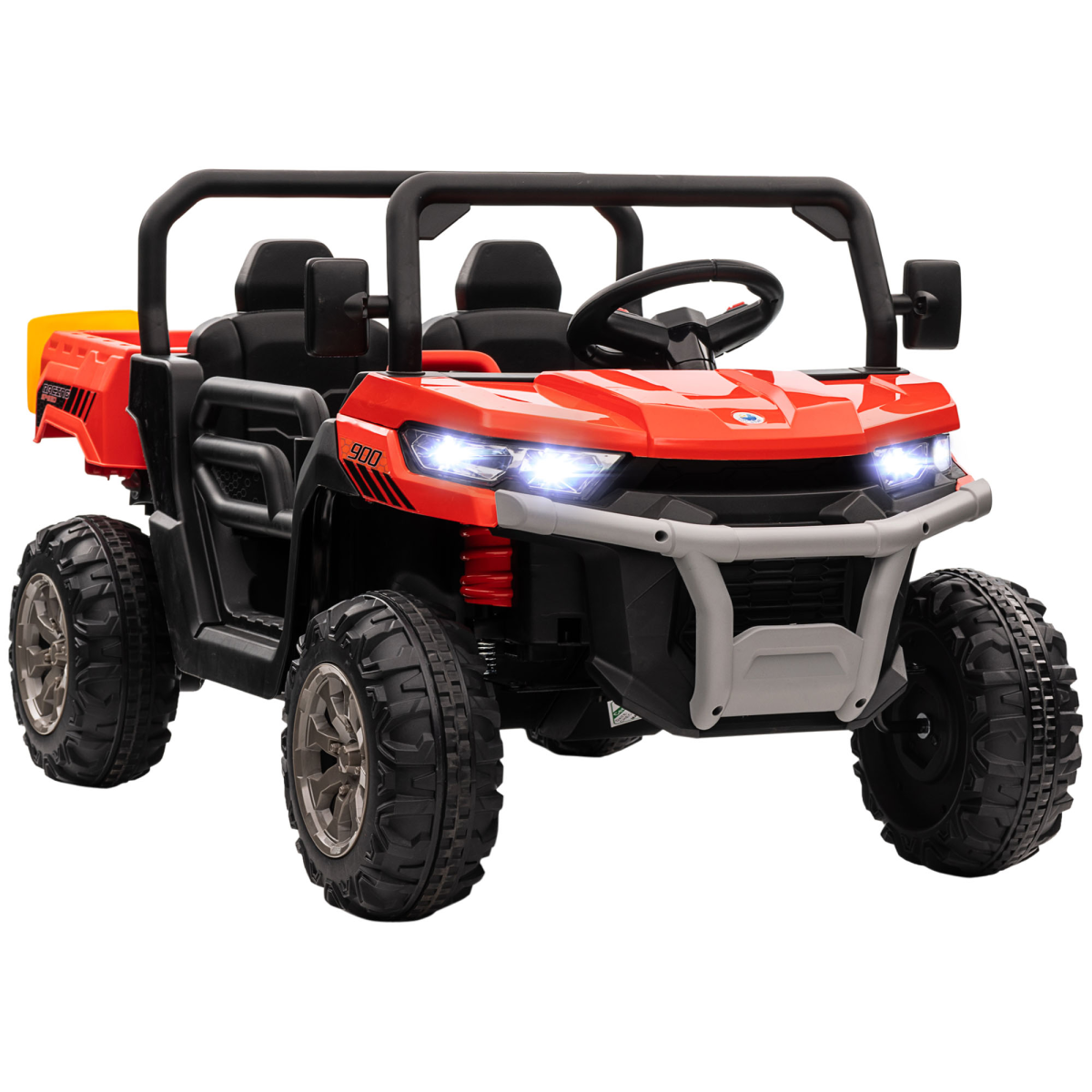 cortex-london-windsor-two-seater-kids-ride-on-truck-red
