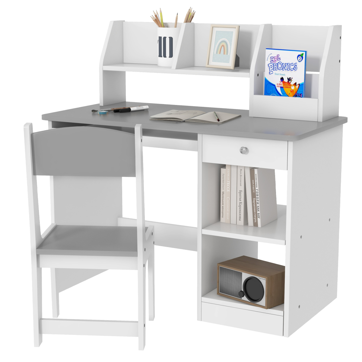 cortex-london-york-kids-desk-and-chair-set-with-storage-grey