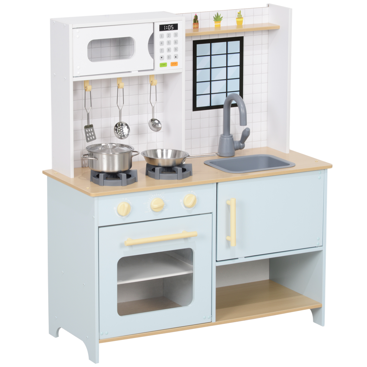 cortex-london-windsor-kids-play-kitchen-blue-white-light-sound-stove